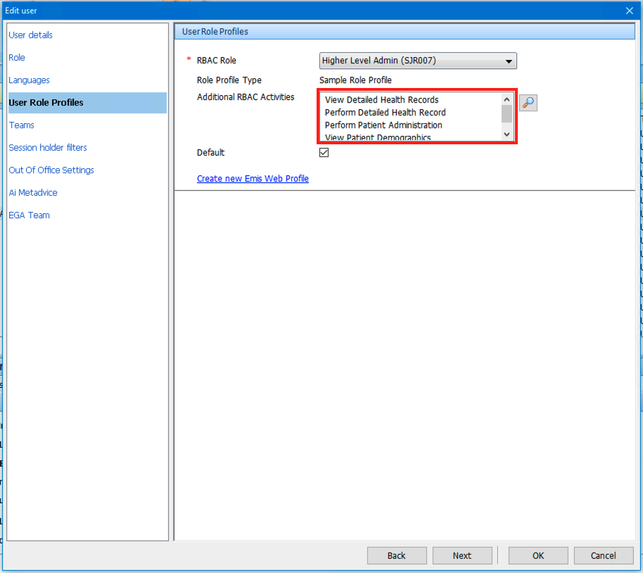 User Roles Example